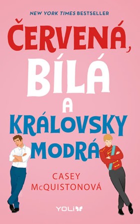 Červená bílá a královsky modrá
